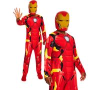 Costume Di Iron Man Uomo Marvel Costume Elegante + Maschera Supereroe