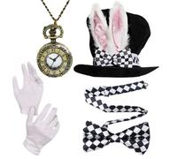 Costume di Pasqua da uomo - Cappello a forma di coniglietto pasqua cosplay per feste per creatori di contenuti sul palco, eventi a tema, convenzioni di bande