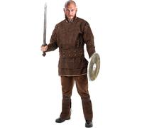 Funidelia Costume Ufficiale di Ragnar Vikings per uomo, Include giacca, cintura, pantaloni e copristivali, Taglia XL - Completo per adulti per feste, Carnevale e Halloween