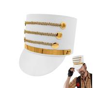 Costume di schiaccianoci Costume - Band Majorlette Toy Hat, Drum Band Hat | Cos nocciola soldato adulto Costume Band, direttore d'orchestra King Top Rolo Play accessori Knight Hat