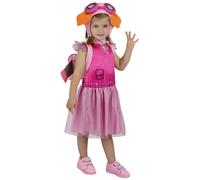 Funidelia Costume Ufficiale di Skye Paw Patrol per bambina, Include: Vestito, zainetto e cappello. Taglia 3-4 anni - Tenuta per bambini per feste, Carnevale e Halloween