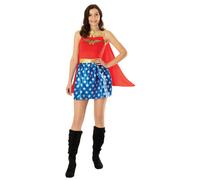 Costume Di Wonder Woman Per Donne Supereroe Licenziato Abito Elegante DC COMIC