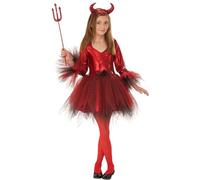 Costume Diavolo Bambino con Corna Mantello e Coda per la Festa in Maschera | Corna Mantello e Coda, un Abito da Diavoletto per la Festa in Maschera e per gli Spettacoli a Scuola e per il Tempo Libero