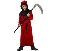 Costume diavolo rosso bambino demone taglia 5/6 anni diavoletto abito Halloween