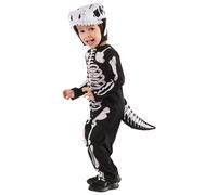 Rubies Costume da dinosauro scheletro per ragazzi e ragazze, con coda e cappuccio, licenza ufficiale, Dino Skeleton, scheletri per Halloween, carnevale, feste e cosplay