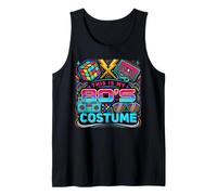 Costume Divertente Anni '80 con Scritta This Is My 80's Costume Canotta