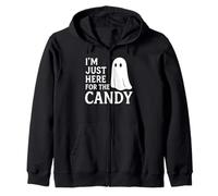Costume Divertente con Scritta I'm Just Here for The Candy Felpa con Cappuccio