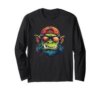 Costume divertente da orco con occhiali da sole Maglia a Manica