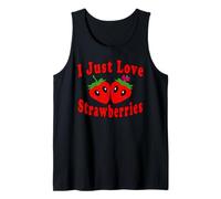 Costume Divertente I Just Love Strawberries Canotta