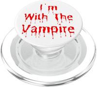 Costume divertente per Halloween con scritta "I'm With The Vampire" PopSockets PopGrip per MagSafe