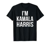 Costume Divertente per Halloween, per Adulti e Bambini, con Scritta I'm Kamala Harris Maglietta