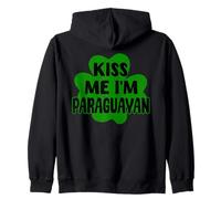 Costume divertente per San Patrizio di Kiss Me I'm Paraguayan Felpa con Cappuccio