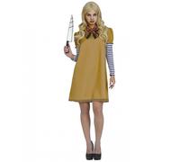 Costume donna bambola intelligenza artificiale psicopatica assassina ragazza don