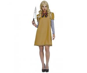 Costume donna bambola intelligenza artificiale psicopatica assassina ragazza don