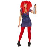 Costume donna bambola ragazza psicopatica assassina
