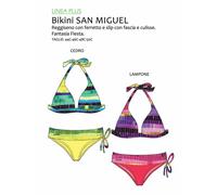 Costume donna Bikini triangolo allungato ferretto Allacciatura collo San Miguel