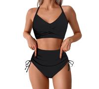 Costume Donna da Bagno Push Up Bikini Verde Donna Top Costume Costume Separato con Inserti per Vacanza al Mare Costume Intero Adatto per Estate