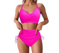 Costume Donna da Bagno Push Up Bikini Verde Donna Top Costume Costume Separato con Inserti per Vacanza al Mare Costume Intero Adatto per Estate