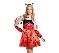 Costume Donna da Coccinella Ladybug Flotter Scarabeo Tgl S/M W-0058