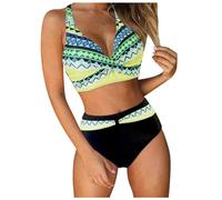 Costume Donna Due Pezzi Vita Alta Brasiliana Bikini 2 Pieces Sexy Costumi da Bagno Curvy Piscina Costume Donna Mare Push Up Beachwear