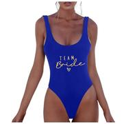 Costume Donna Piscina, Costume Bride da Donna Costume Addio al Nubilato Costumi Team Bride Addio al Nubilato Costume da Bagno Costumi Interi Donna Mare Costume Intero Schiena Nuda Costume Sposa