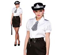 Costume Donna Poliziotta Sexy Completo Wicked Nero Poliestere