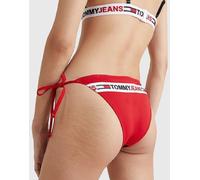 costume donna slip TOMMY HILFIGER UW0UW03403 String Cheeky Bikini - blu/rosso