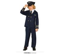 COSTUME DRIVER PILOTA AEREO CARNEVALE VESTITO GUIRCA BAMBINO PILOT AVIATORE
