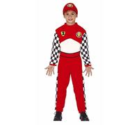 COSTUME DRIVER PILOTA FORMULA 1 CARNEVALE VESTITO GUIRCA BAMBINO NOVITà MACCHINA