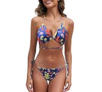 Costume Due Pezzi Curvy Bikini Contenitivo Donna Costume da Bagno Abbronzato da Donna, Traslucido, Non Tenero, Bagno in Spiaggia, per Prendere Sole, Body Donna Elegante