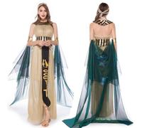 Costume Egiziano Da Donna con e Copricapo Abito Cleopatra Halloween