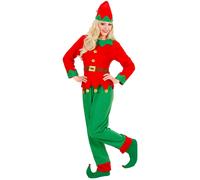 W WIDMANN MILANO Party Fashion - Costume Elfo aiutante di Babbo Natale, elfo, costume di Natale, costumi in maschera