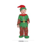 COSTUME ELFO CARNEVALE VESTITO BAMBINO GUIRCA NEONATO AIUTANTE BABBO NATALE