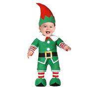 COSTUME ELFO CARNEVALE VESTITO BAMBINO GUIRCA NEONATO AIUTANTE BABBO NATALE