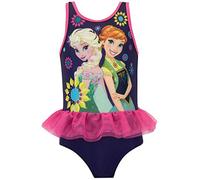 Costume Elsa Frozen Bambina | Costumi Bambini Mare | Costume Anna Frozen Bambina | Prodotto Ufficiale | 7-8 Anni