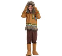 Costume Eskimo Per Bambini - Costume Invernale Inuit Per Bambini
