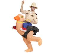 COSTUME esploratore su dinosauro