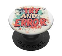 Costume etico aziendale per gli amanti del discorso di tentativi ed errori PopSockets PopGrip Adesivo