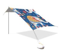 Costume etnico elefante progettato UPF50 pieghevole spiaggia tenda impermeabile portatile parasole con borsa per il trasporto per cortile, prato, parco carpas para Playa en oferta