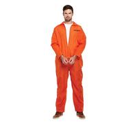 Costume Fancy Dress Prigioniero (Arancione)
