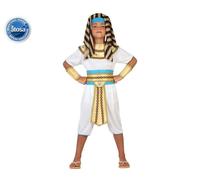 Costume faraone egiziano bambino taglia 7/9 anni travestimento re Egito carneval