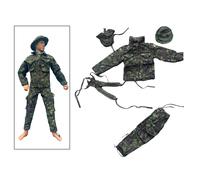Costume fatto a mano uniforme da soldato 1/6 per vestire figure d'azione