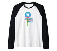 Costume Fermata Bus Maglia con Maniche Raglan