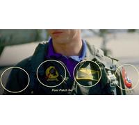 Costume Festa Sostegno Top Pistola Vfa -25 ⭐ Iceman ⭐Vêlkrö 4-PATCH Set