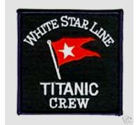 Costume Film Sostegno White Star Linea RMS Girocollo Membro Termoadesivo Toppa
