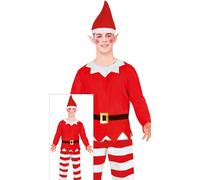Costume folletto elfo dispettoso aiutante di Babbo Natale uomo