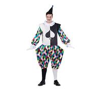 Costume For Adults My Other Me Harlequin White Black (Size Unisex Costumes NUOVO