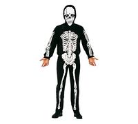 Costume For Children Skeleton 7-9 Years (2 Pieces) Unisex Costumes NUOVO