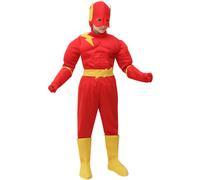 Costume Fulmine muscoloso Vestito Carnevale Pegasus Supereroe