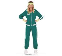 Costume gamer tuta verde giocatore coreano donna